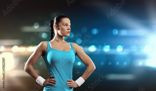 Photo: Fitness woman exercising Fitness woman exercising
