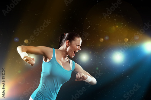 Photo: Fitness woman exercising Fitness woman exercising