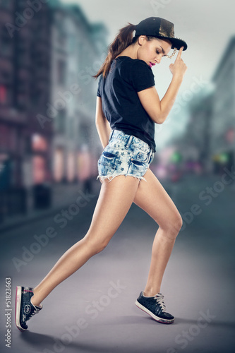 Photo: Woman hip hop dancer Woman hip hop dancer