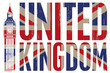 inscription United Kingdom with the Big Ben
