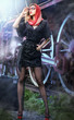 Photo: Vintage sexy woman in twenties style waiting for the train Vintage sexy woman in twenties style waiting for the train