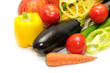 vegetables isolated on white