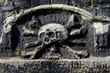 Skull & Crossbones Carving on a Gravestone