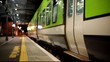 Train station at night