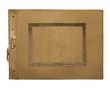Vintage photoalbum for photos on white isolated background