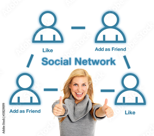 Photo: Social network Social network