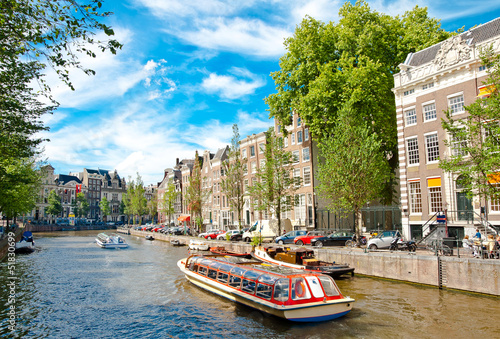 Photo: One of canals in Amsterdam One of canals in Amsterdam