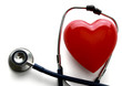 A heart with a stethoscope