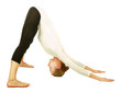 Gymnast girl in flexible back pose