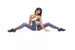 Young woman exercising yoga
