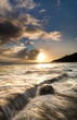 Foto: Coucher de soleil à la plage de Grand Anse - Ile de la Réunion Coucher de soleil à la plage de Grand Anse - Ile de la Réunion