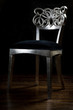Vintage chair with carved back