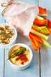 Photo: Vegetables and dip. Vegetables and dip.
