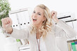 Successfully business woman - smiling face