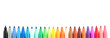 Set of colored felt-tip pens