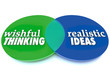 Wishful Thinking Realistic Ideas Venn Diagram