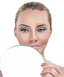 Woman before plastic surgery