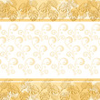 Contour leaves and abstract pattern