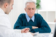 Doctor talking with his patient