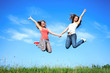 jumping girls