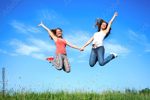 Photo: jumping girls jumping girls
