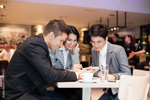 Photo: business people having fun business people having fun