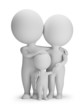 3d small people - young family
