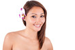 Headshot portrait of a young beautiful asian woman - Asian peopl
