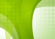 Bright green vector waves template