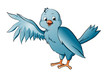 Kanarienvogel blau