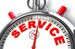 Illustration: Zeit für Service Zeit für Service