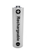 AA Battery on a white