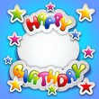 Happy Birthday Party Stickers Card-Festa Compleanno Adesivi
