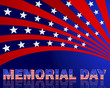 Memorial Day. Beautiful text with the pattern of the American fl