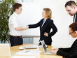 Successful partners make a transaction