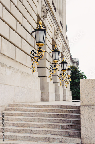 Photo: Gold Leaf Plated Lanterns At EPA Building In DC Gold Leaf Plated Lanterns At EPA Building In DC