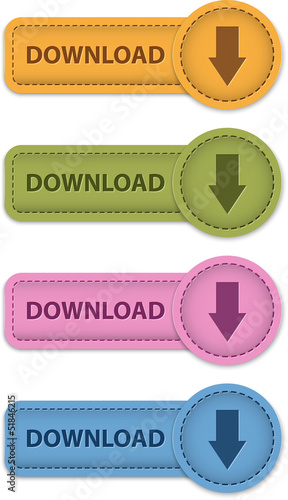 Vector: Download leather buttons Download leather buttons