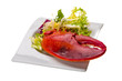 Lobster leg with salad