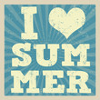 I love summer poster