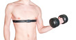 Naked male body and pulse belt