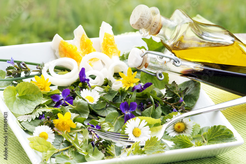 Photo: Frühjahrskräuter als Salat Frühjahrskräuter als Salat