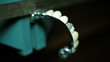 The process of making an artificial denture. Close-up