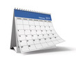 Folded February 2011 Desktop Calendar