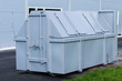 grey waste container