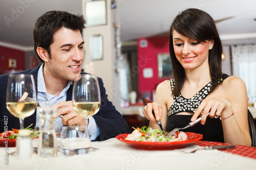 Photo: Couple in a restaurant Couple in a restaurant