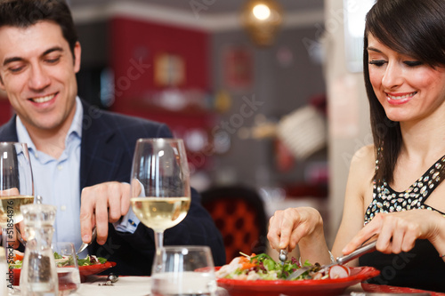 Photo: Couple in a restaurant Couple in a restaurant