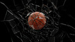 Basket Ball Breaking Glass