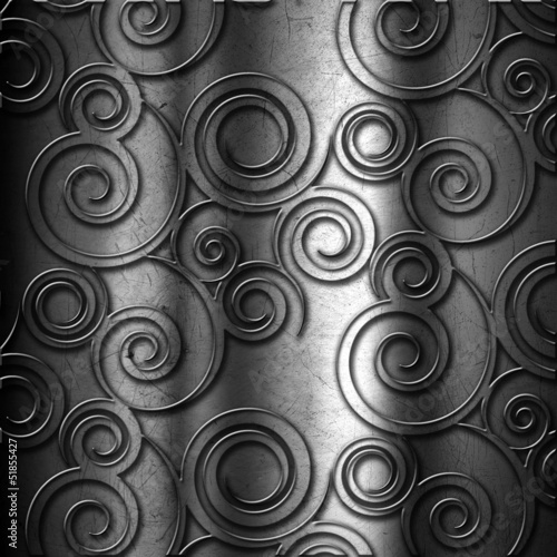 Illustration: Metal background Metal background