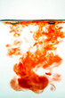 Red ink in water