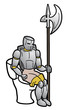 Funny warrior toilet
